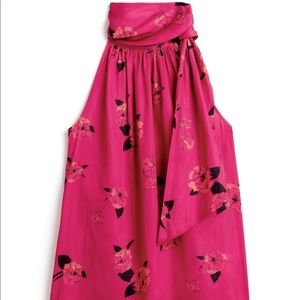 NWT Banana Republic pink print halter
